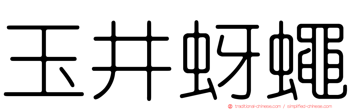 玉井蚜蠅