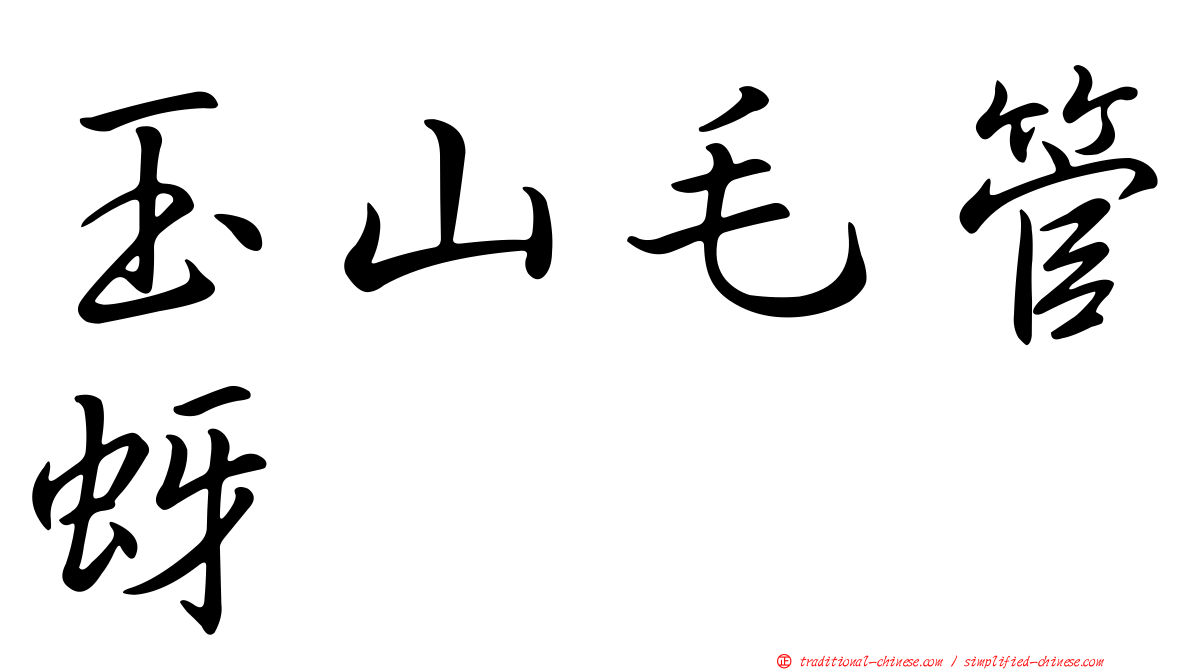 玉山毛管蚜