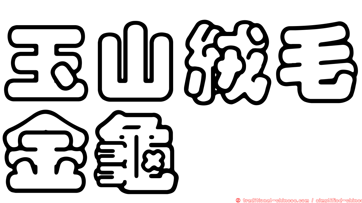 玉山絨毛金龜