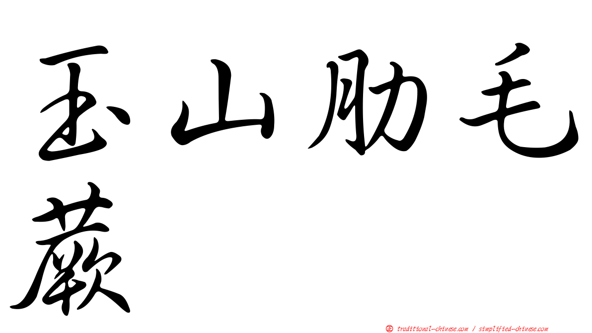 玉山肋毛蕨