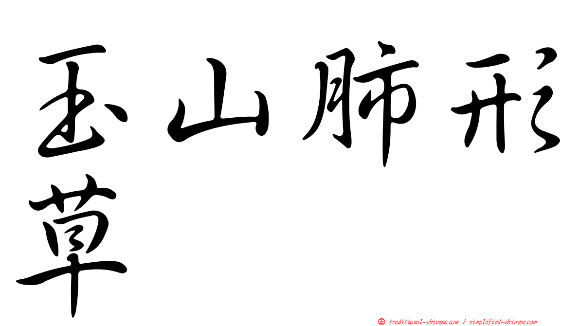 玉山肺形草