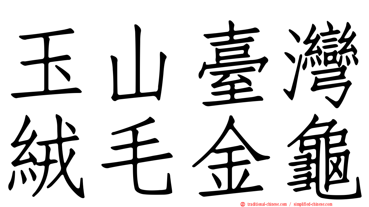 玉山臺灣絨毛金龜
