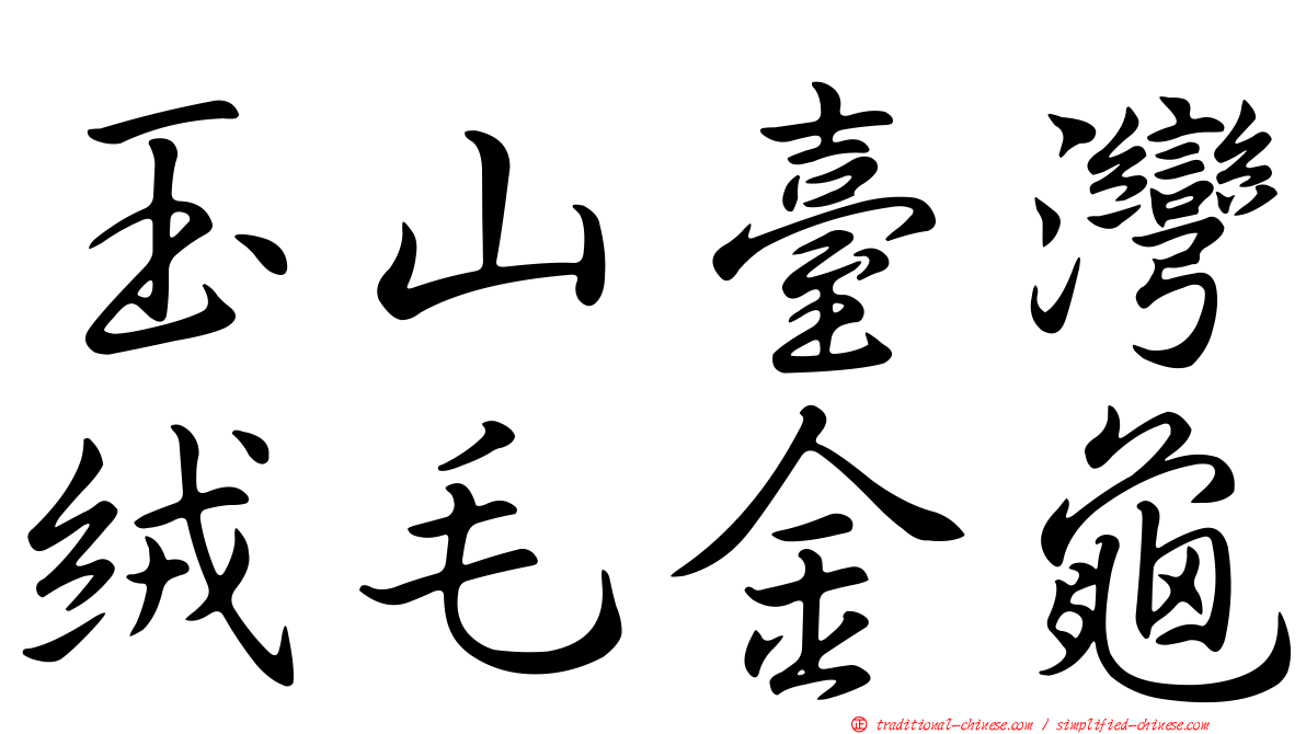 玉山臺灣絨毛金龜