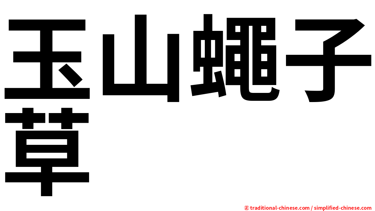 玉山蠅子草