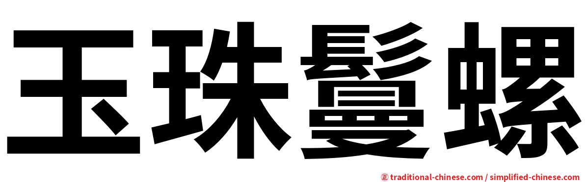 玉珠鬘螺