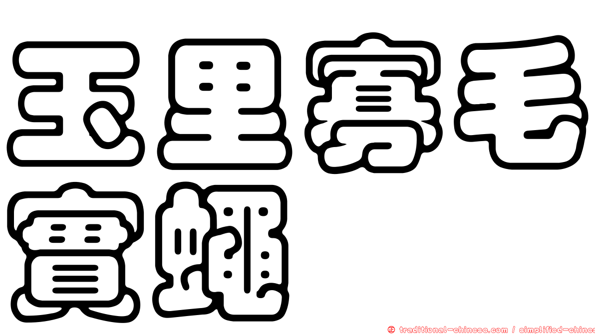 玉里寡毛實蠅