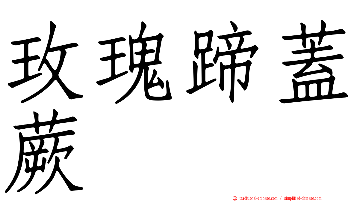 玫瑰蹄蓋蕨