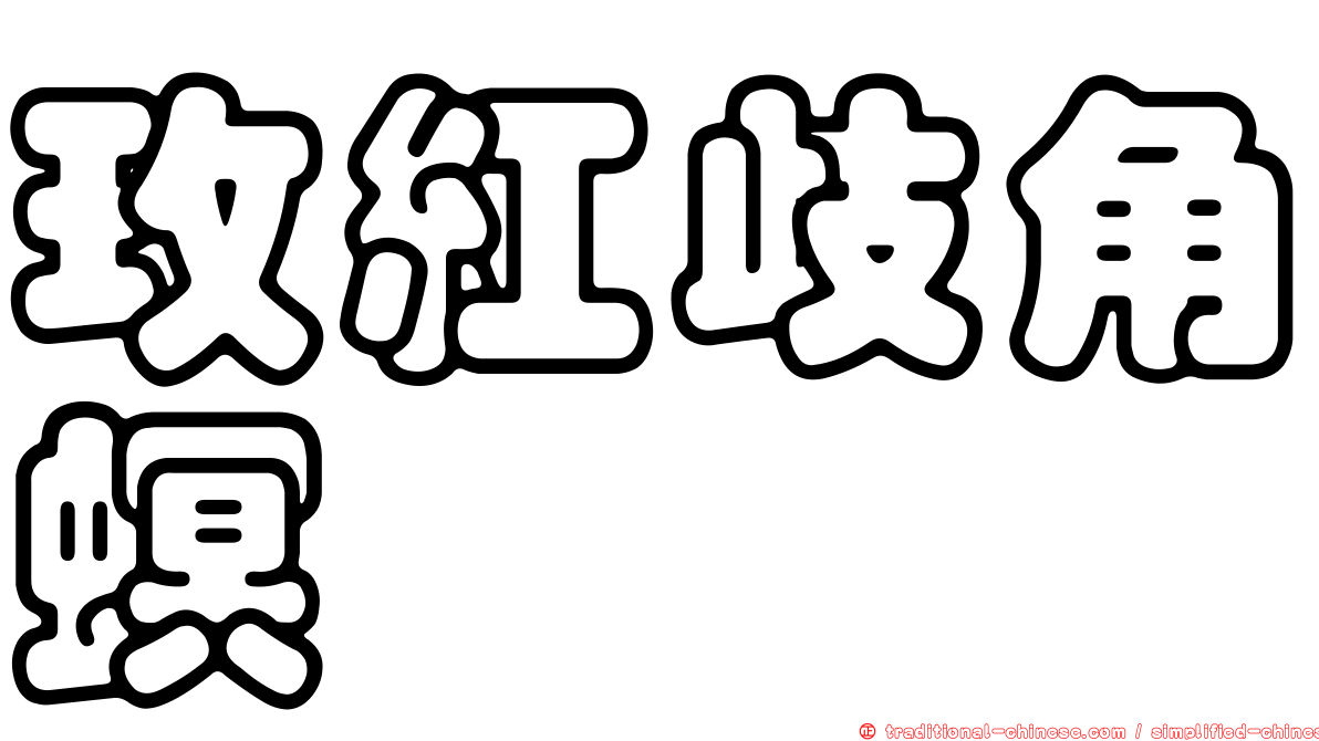 玫紅歧角螟