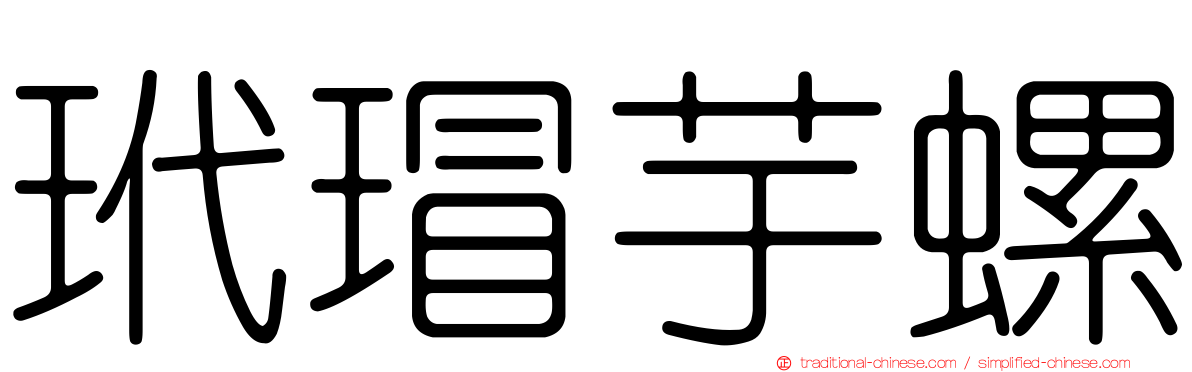 玳瑁芋螺