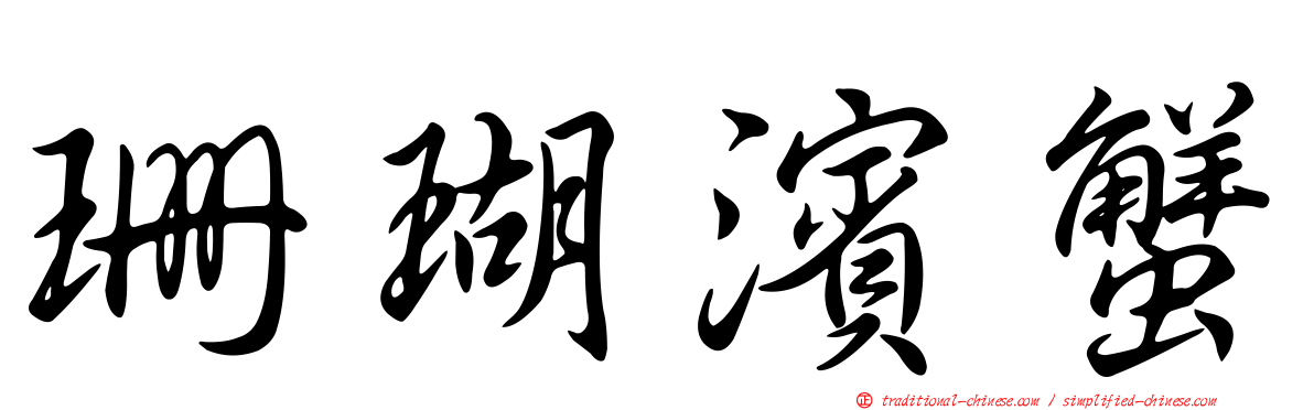 珊瑚濱蟹