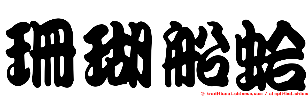 珊瑚船蛤
