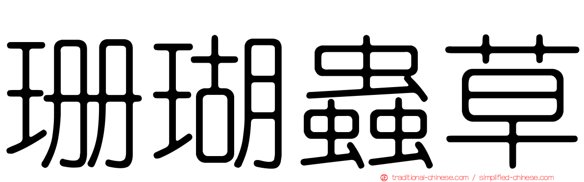 珊瑚蟲草