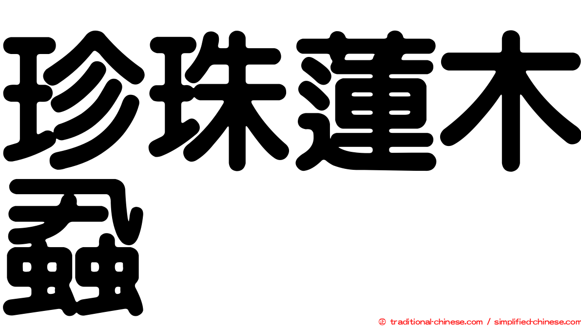 珍珠蓮木蝨