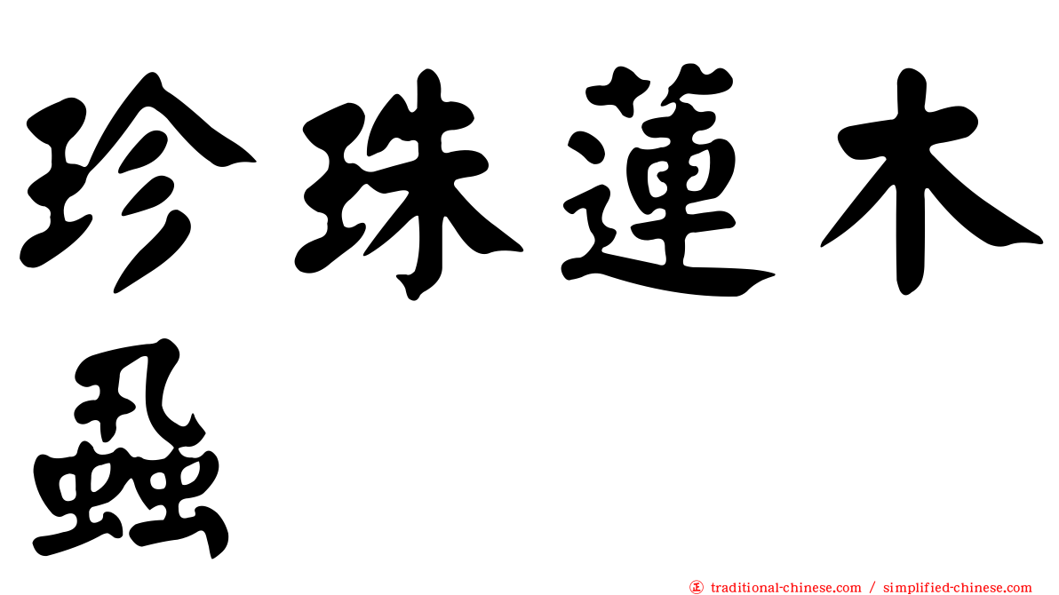 珍珠蓮木蝨