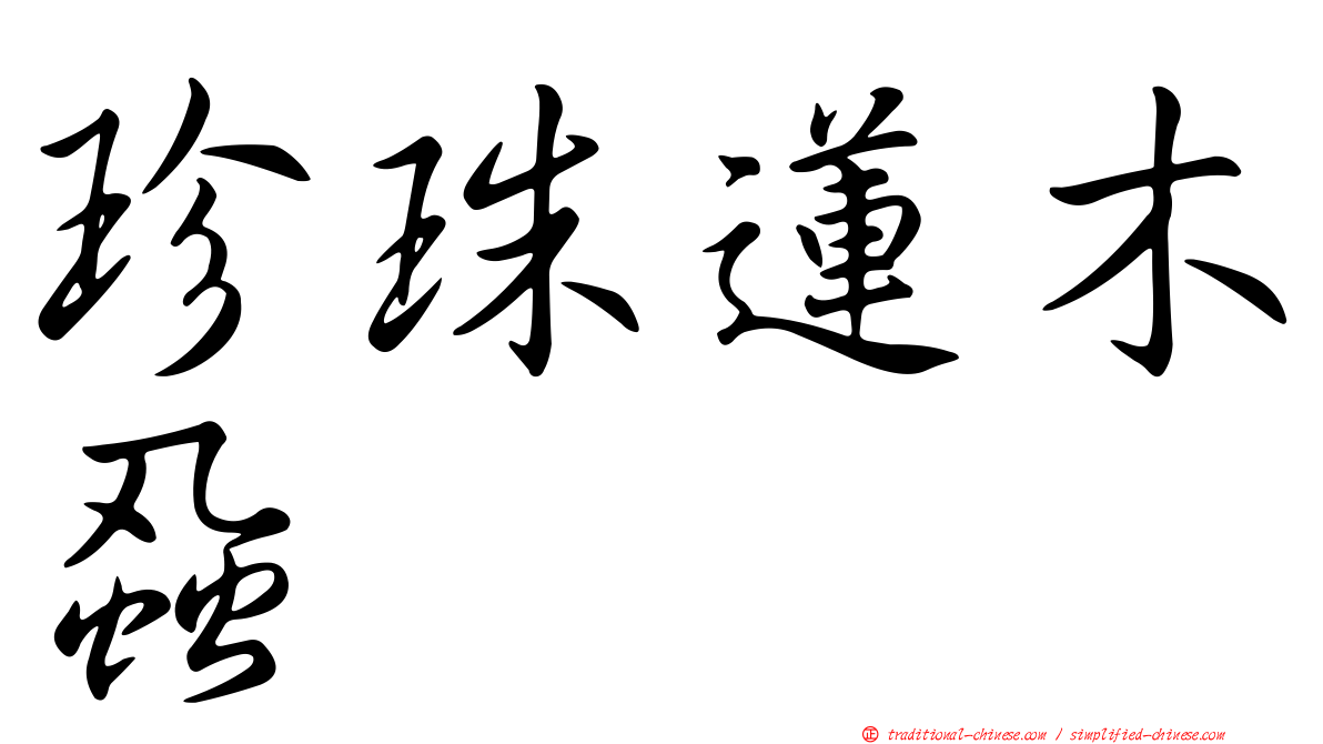 珍珠蓮木蝨