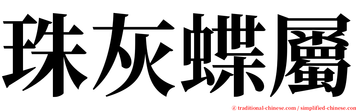 珠灰蝶屬 serif font