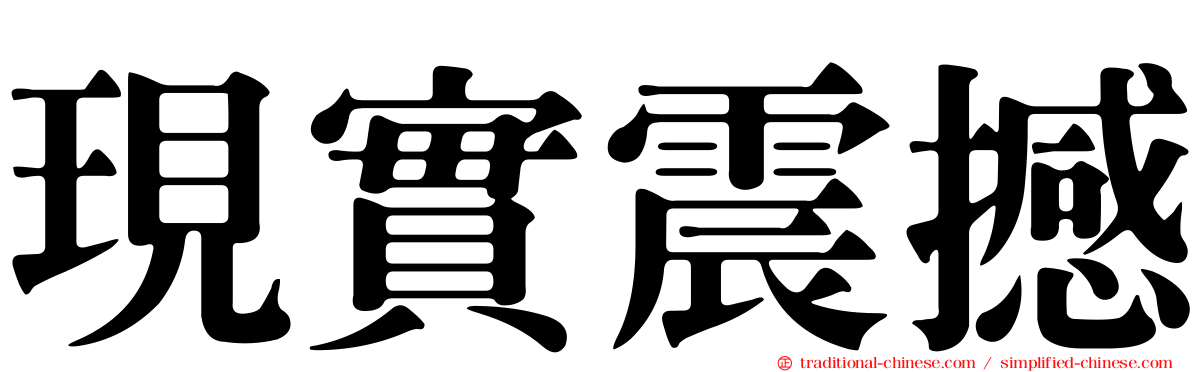 現實震撼