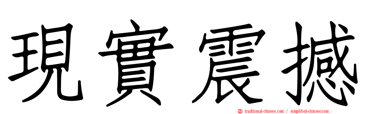 現實震撼