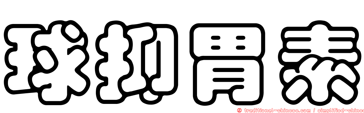 球抑胃素