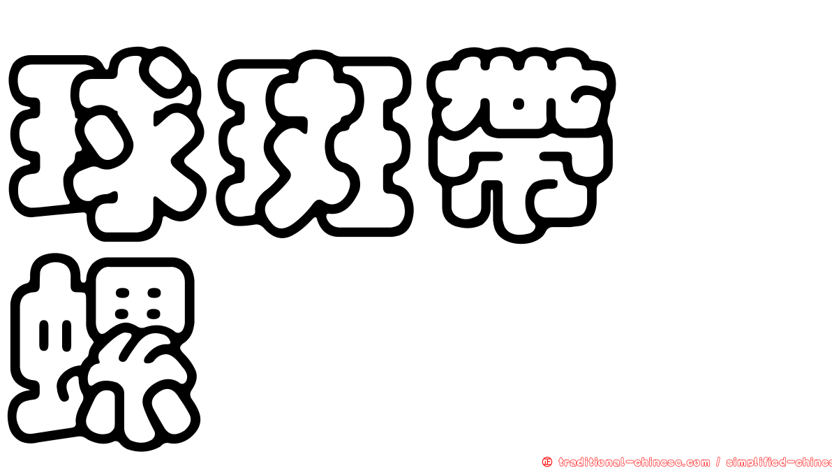 球斑帶鬘螺