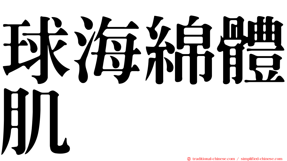 球海綿體肌