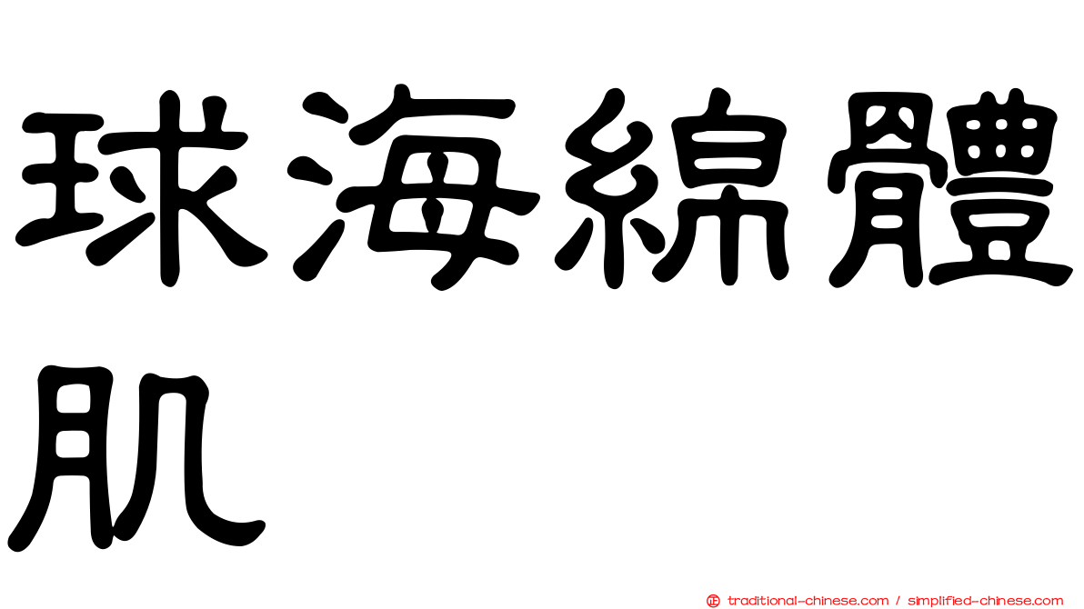 球海綿體肌