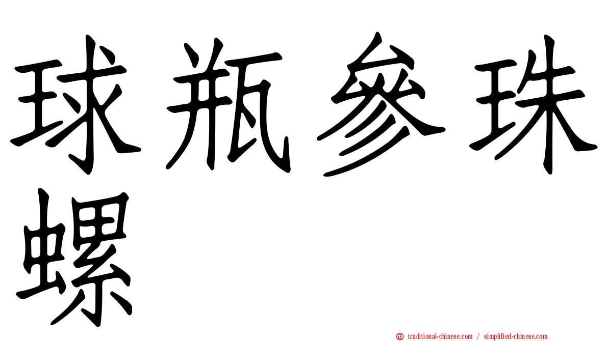 球瓶參珠螺
