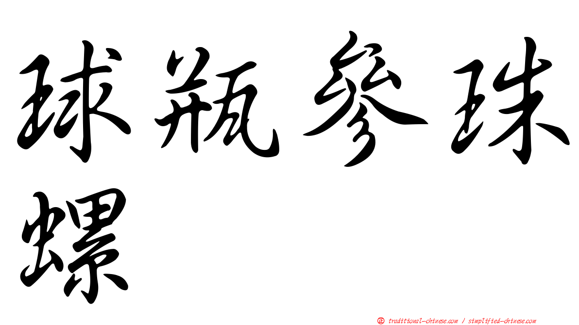 球瓶參珠螺
