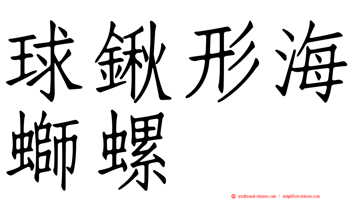 球鍬形海螄螺