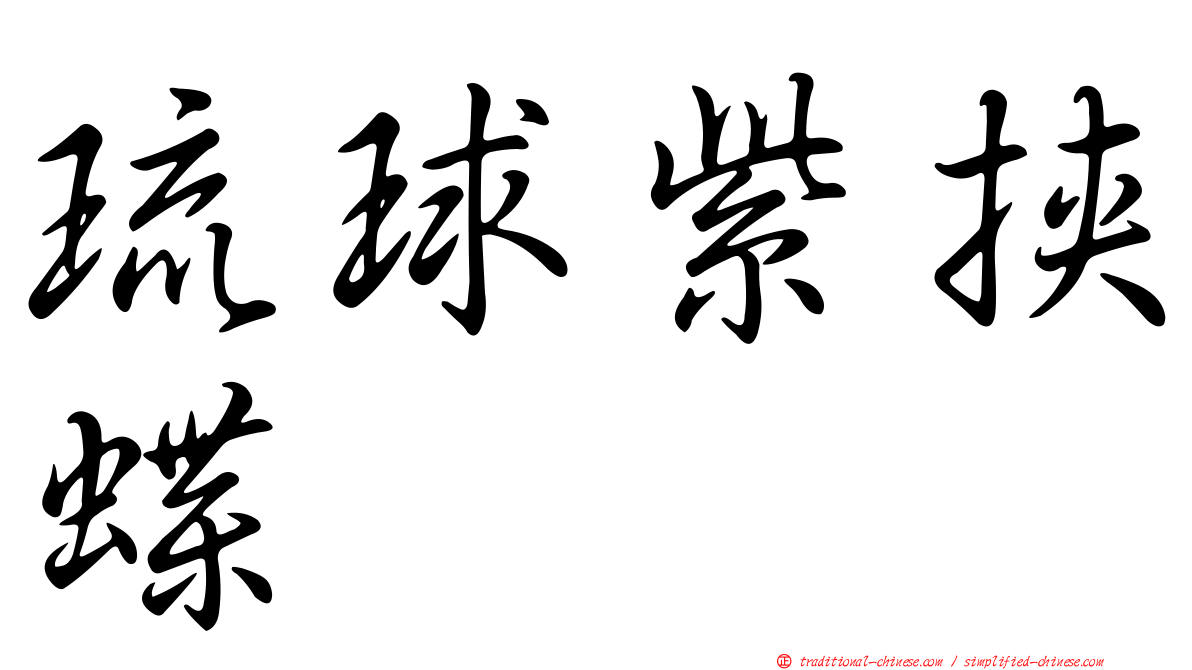 琉球紫挾蝶