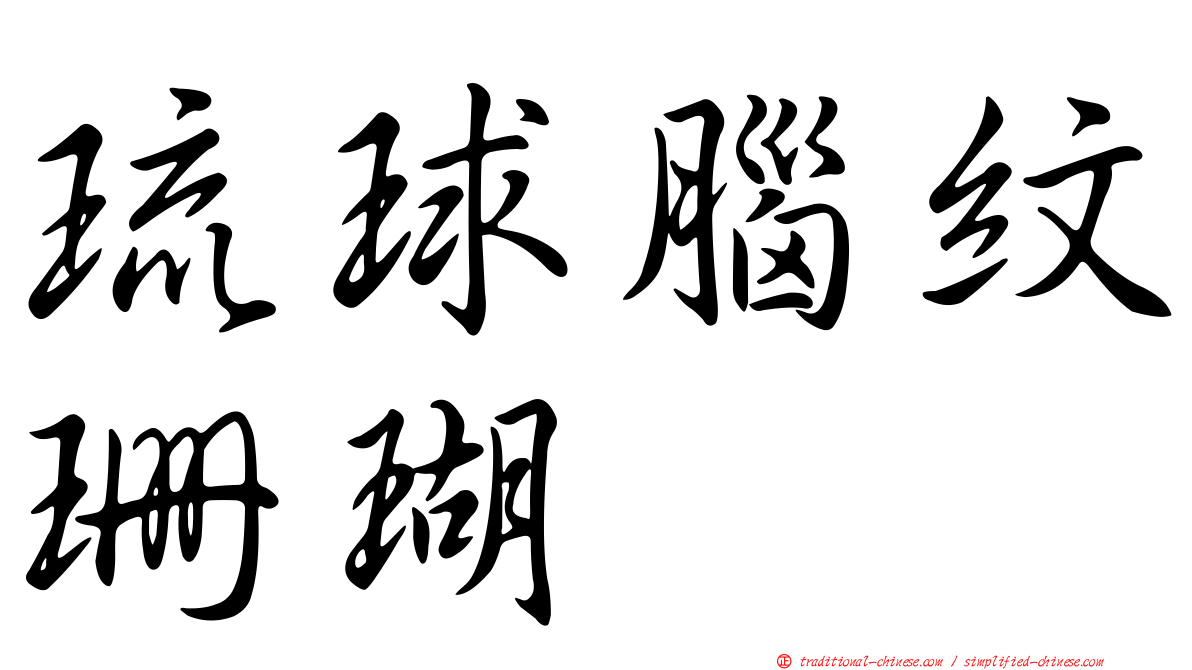 琉球腦紋珊瑚