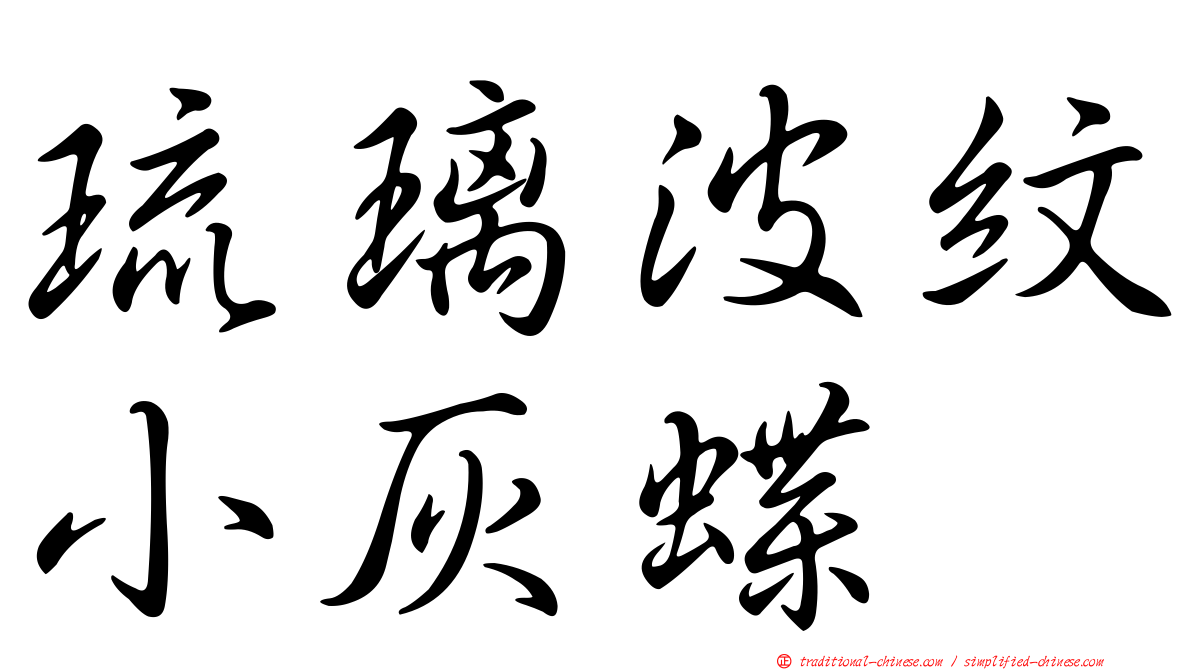 琉璃波紋小灰蝶