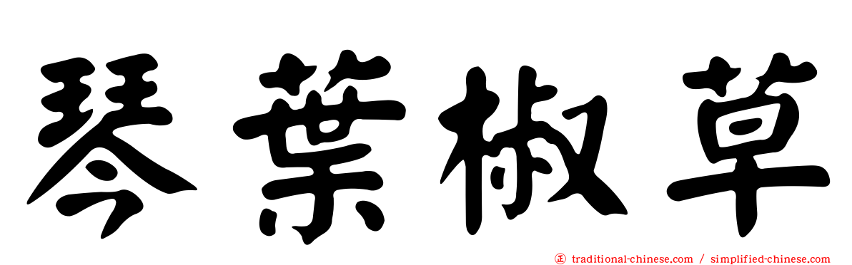 琴葉椒草
