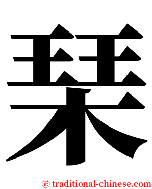 琹 serif font