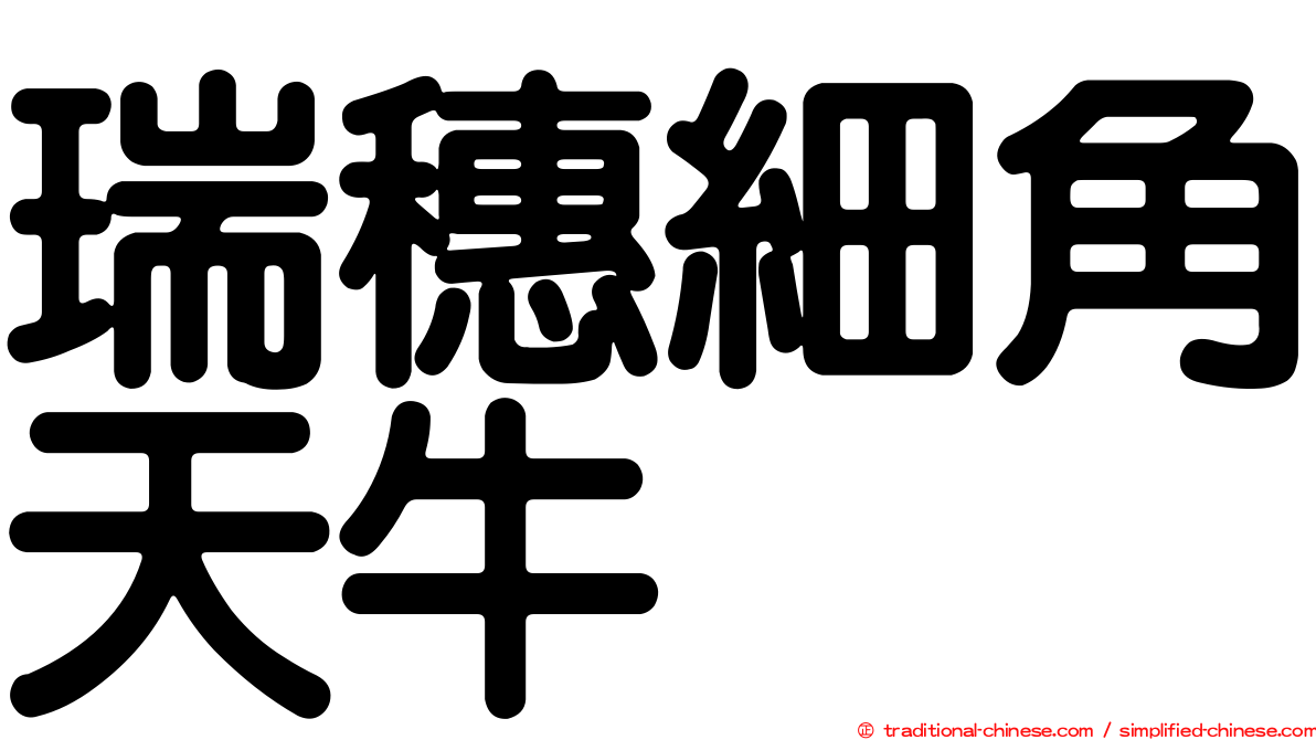 瑞穗細角天牛