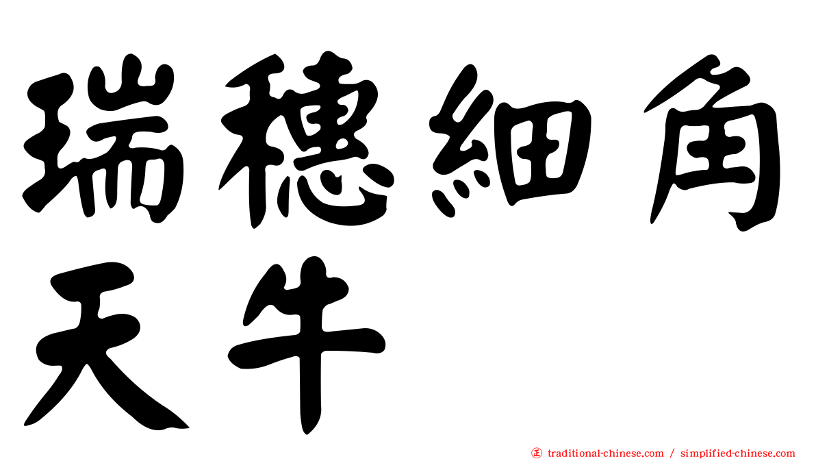 瑞穗細角天牛