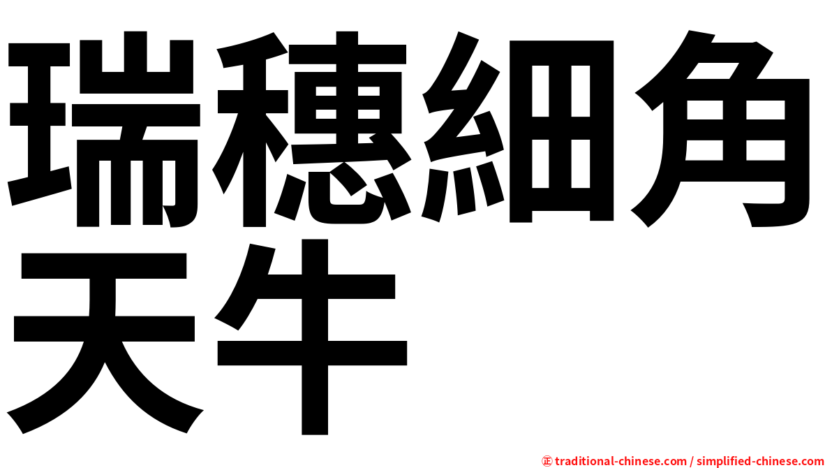 瑞穗細角天牛