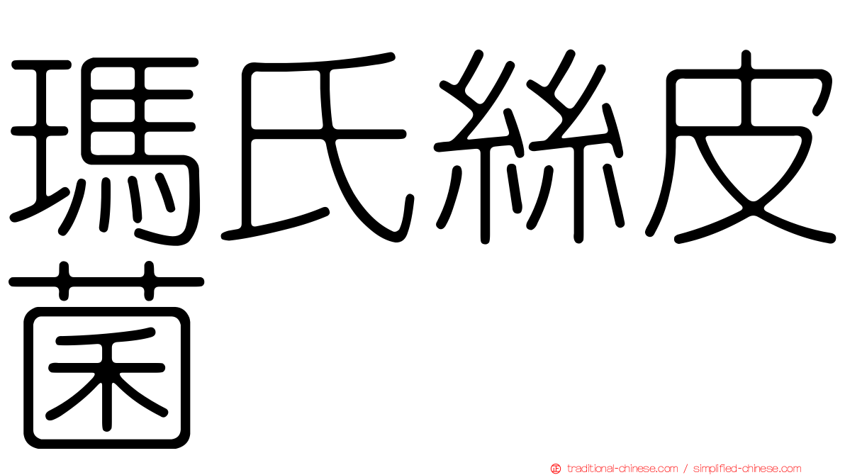 瑪氏絲皮菌