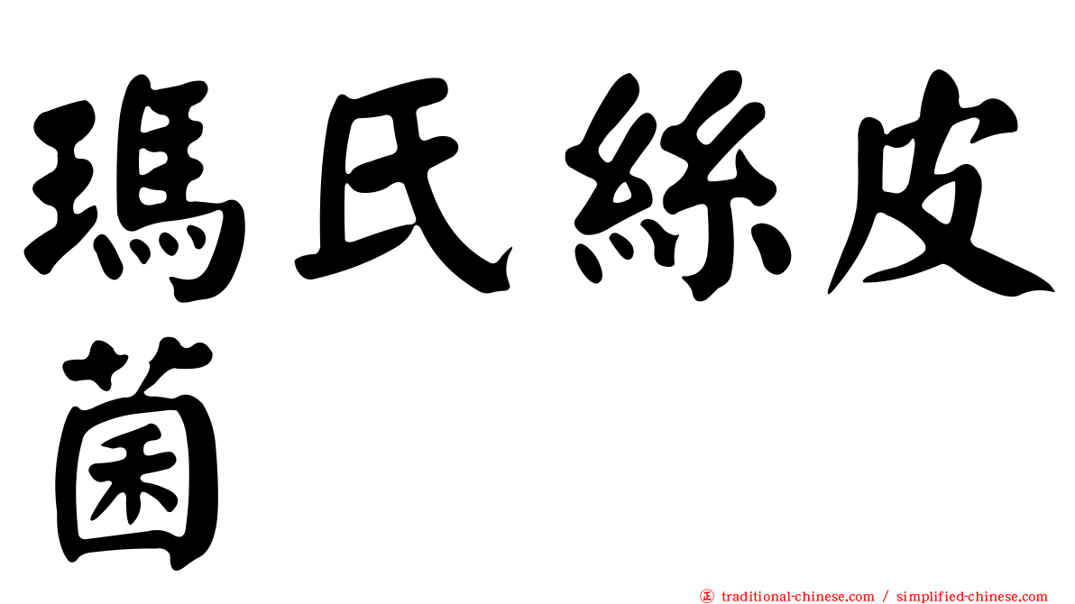 瑪氏絲皮菌