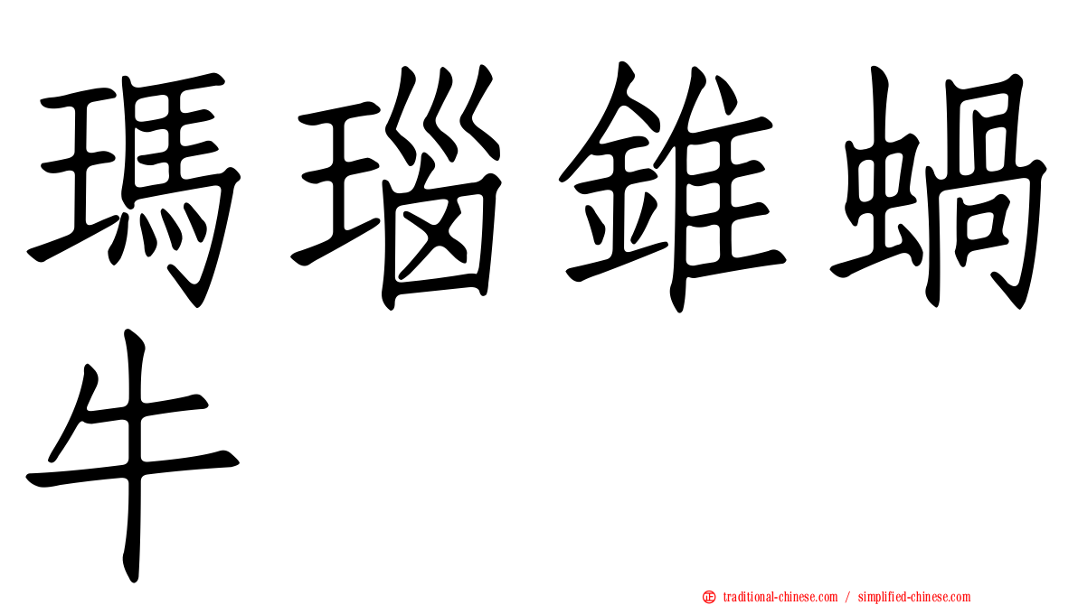 瑪瑙錐蝸牛