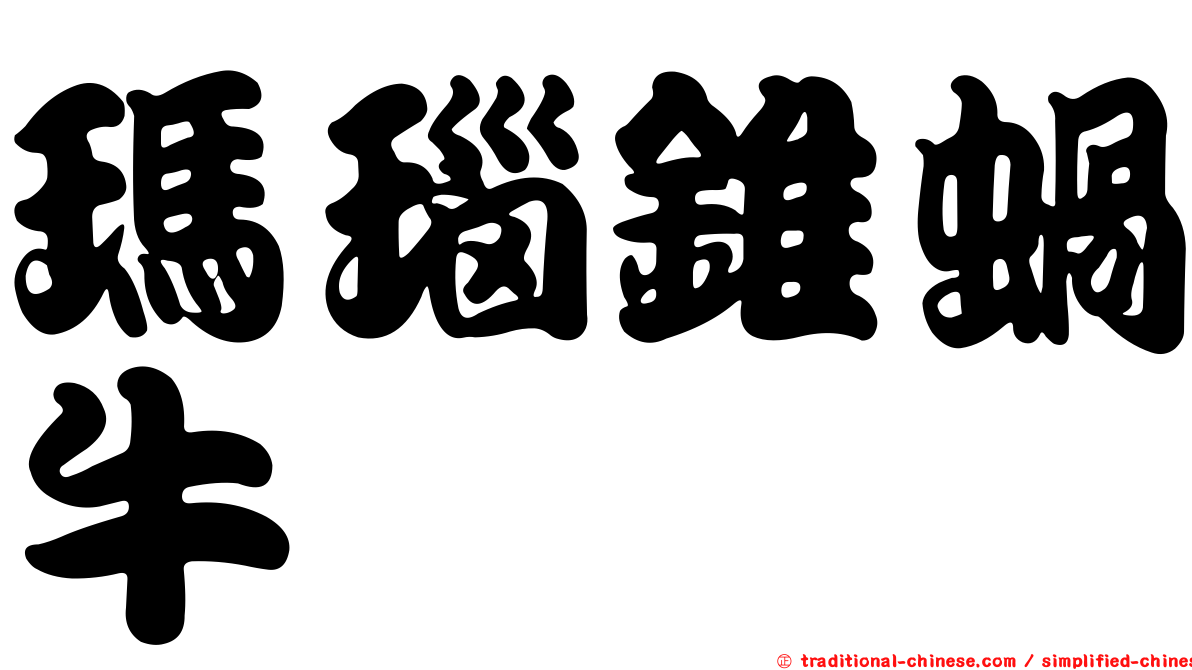 瑪瑙錐蝸牛