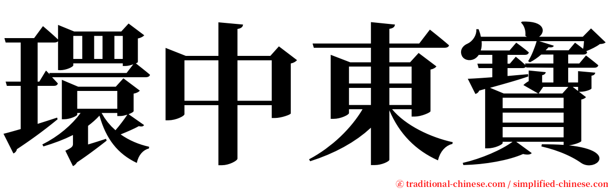 環中東寶 serif font