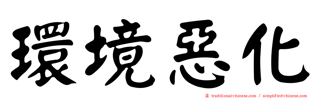 環境惡化