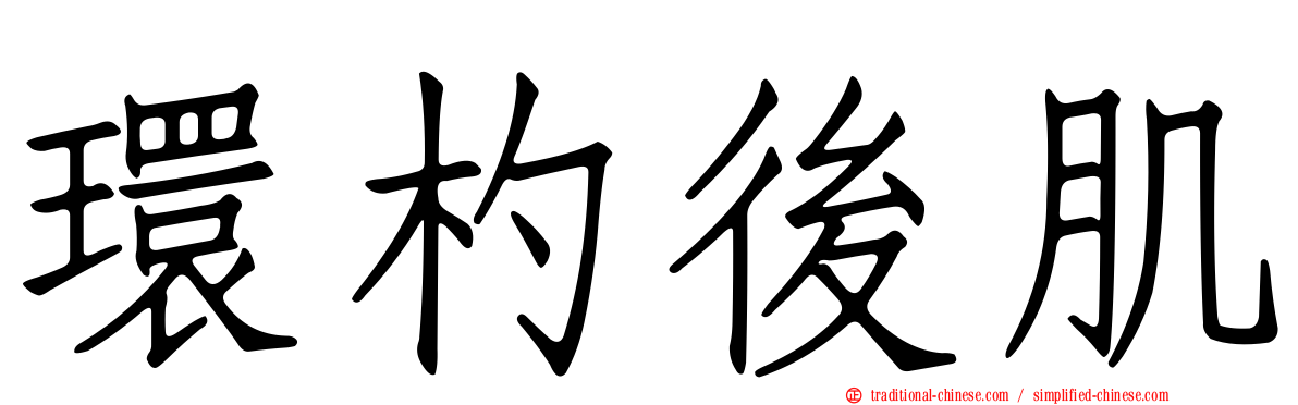 環杓後肌