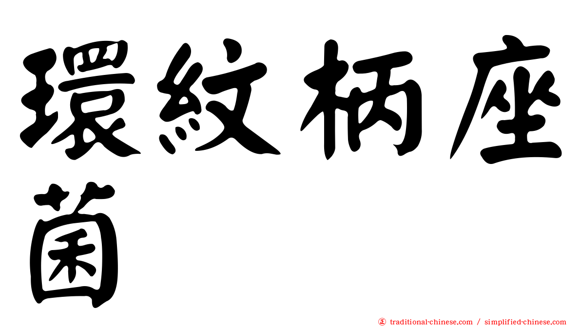 環紋柄座菌