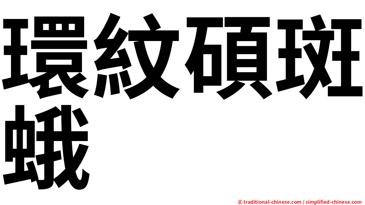 環紋碩斑蛾
