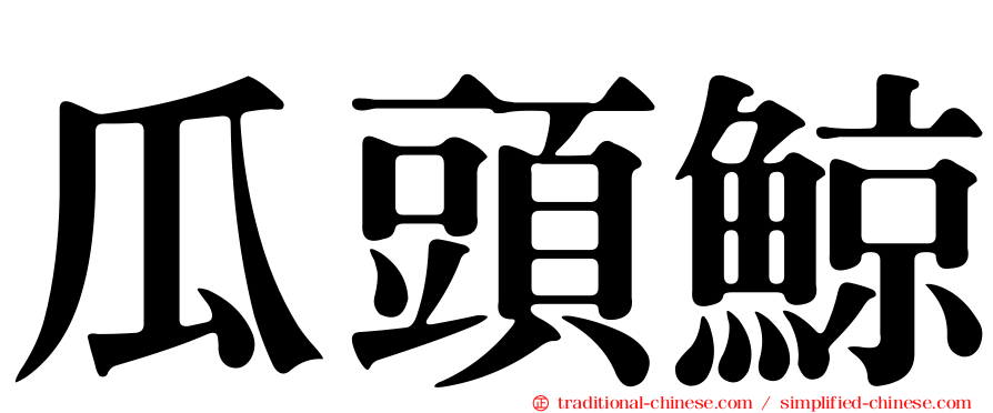 瓜頭鯨