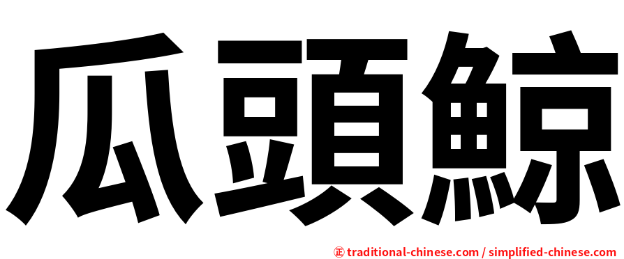瓜頭鯨