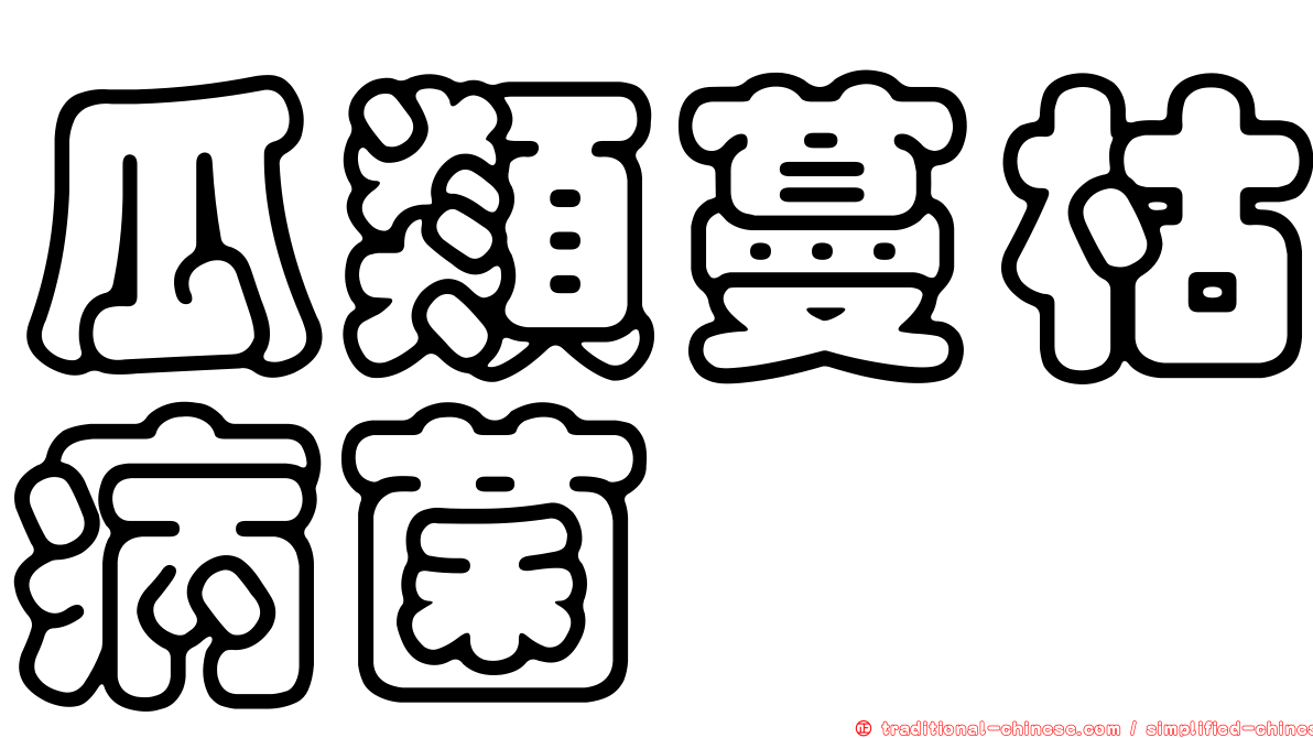 瓜類蔓枯病菌