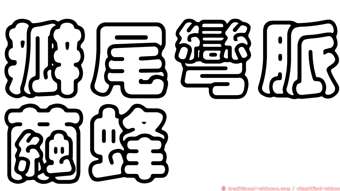 瓣尾彎脈繭蜂